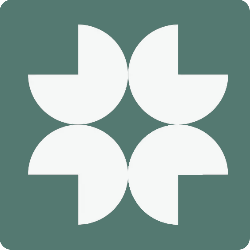 "icono de cuatro pétalos simétricos